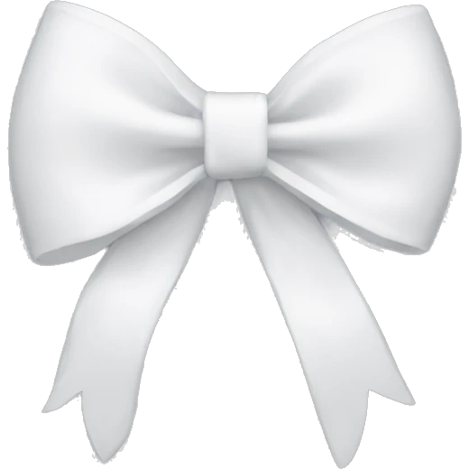 white bow emoji