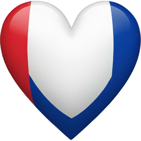 heart with french flag emoji