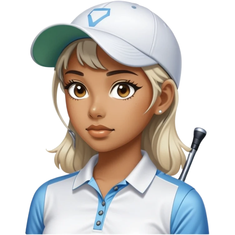 sorayama girl golfing emoji