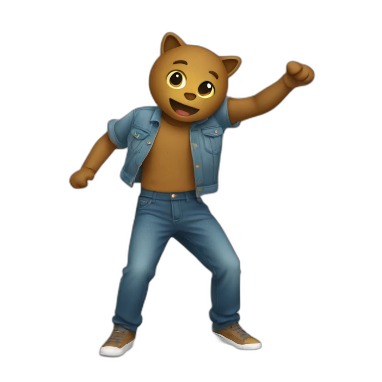Gars qui fait un dab emoji