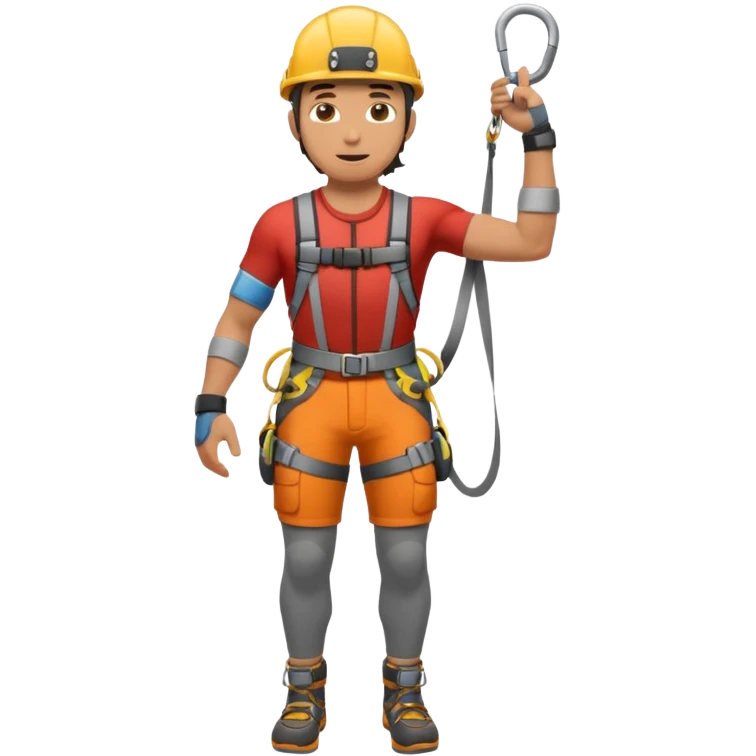 full body climber man emoji