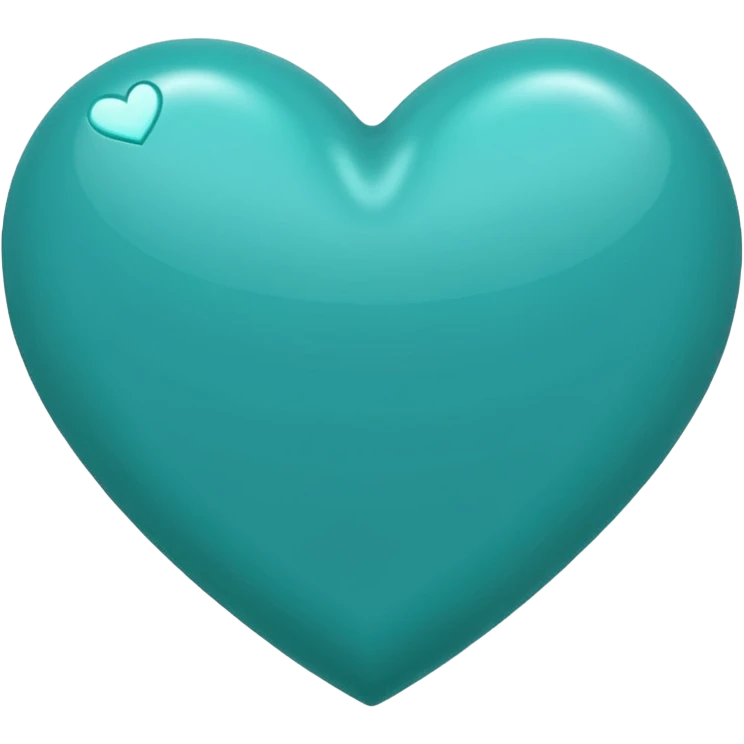 Teal heart saying 'da best'  emoji