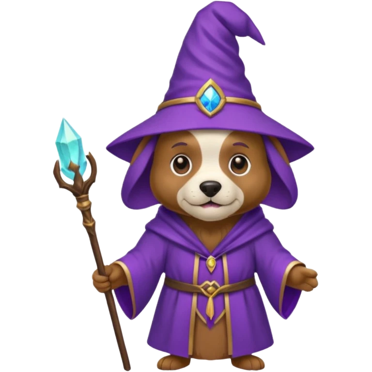 Dog wizard emoji