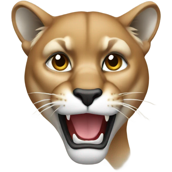 Cougar on phone emoji