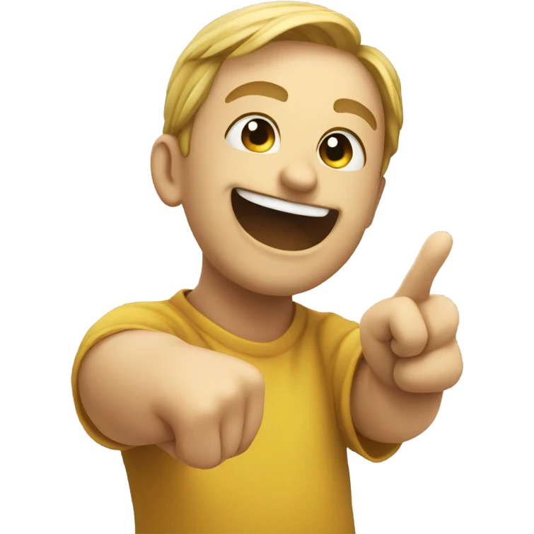 smiley pointing at my emoji