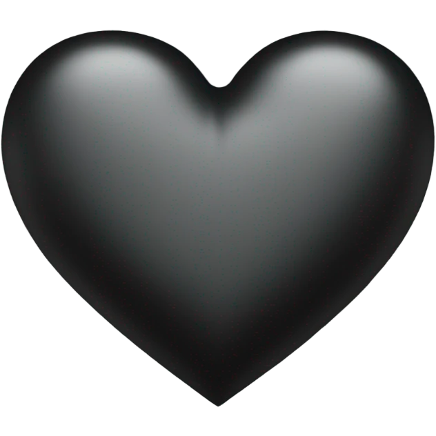Black heart emoji