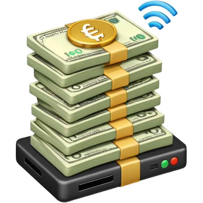 wifi money stack emoji