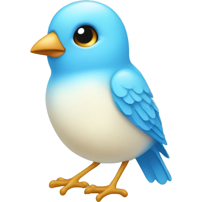 baby light blue bird emoji