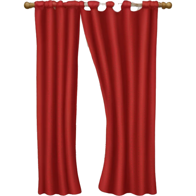 Red curtains  emoji