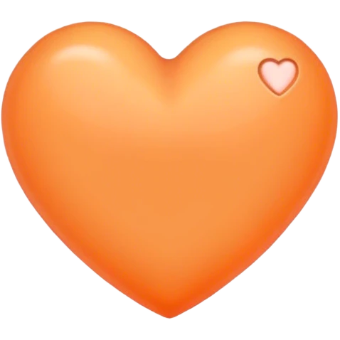 Pastel orange heart emoji