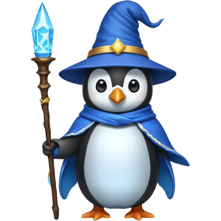 Penguin Wizard emoji