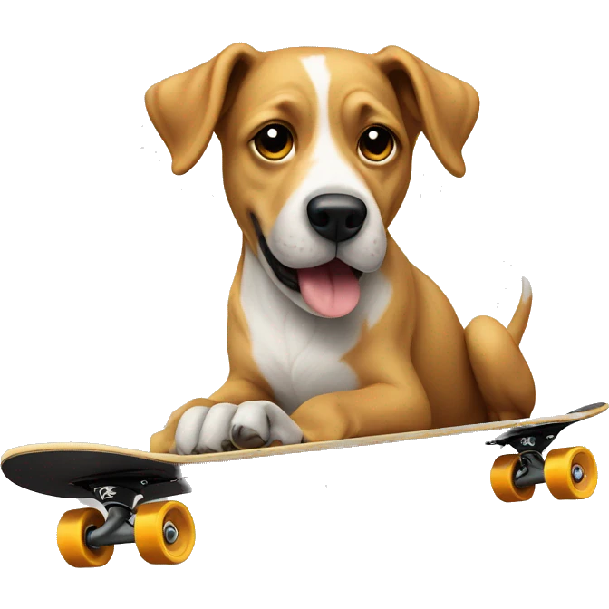 dog on skateboard emoji