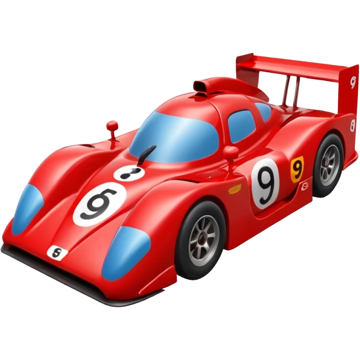 A race car number 95 all red emoji