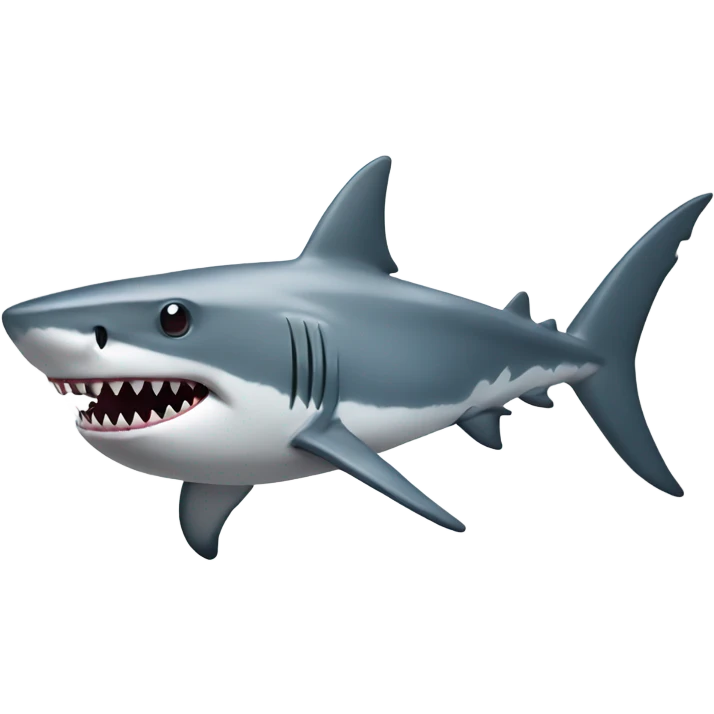 Shark as a machine emoji