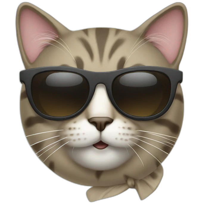 Cat with sunglasses emoji