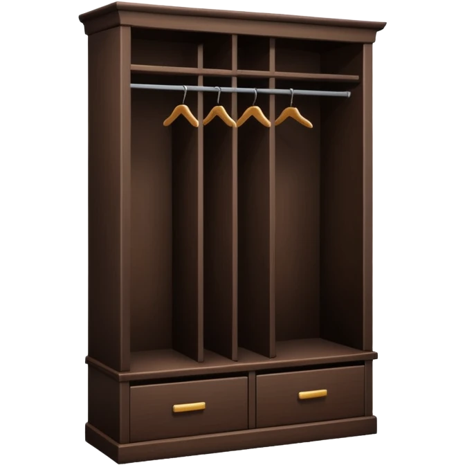 3D wardrobe shelf empty emoji