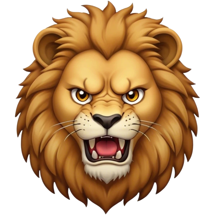 Angry lion emoji