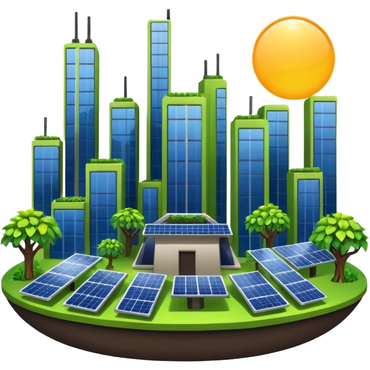 Solar punk city emoji