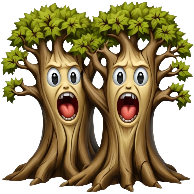 screaming trees emoji