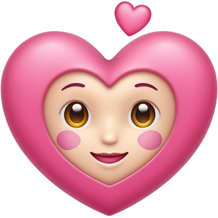 Un corazón super cute y color rosadito  emoji