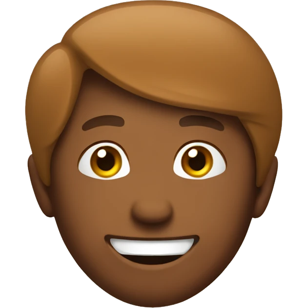 Happy brown face emoticon emoji