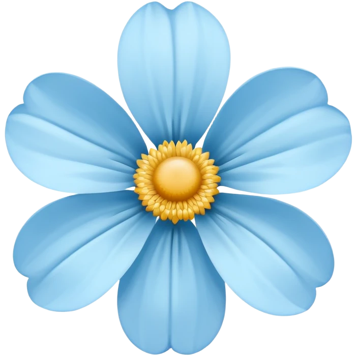light blue flower emoji