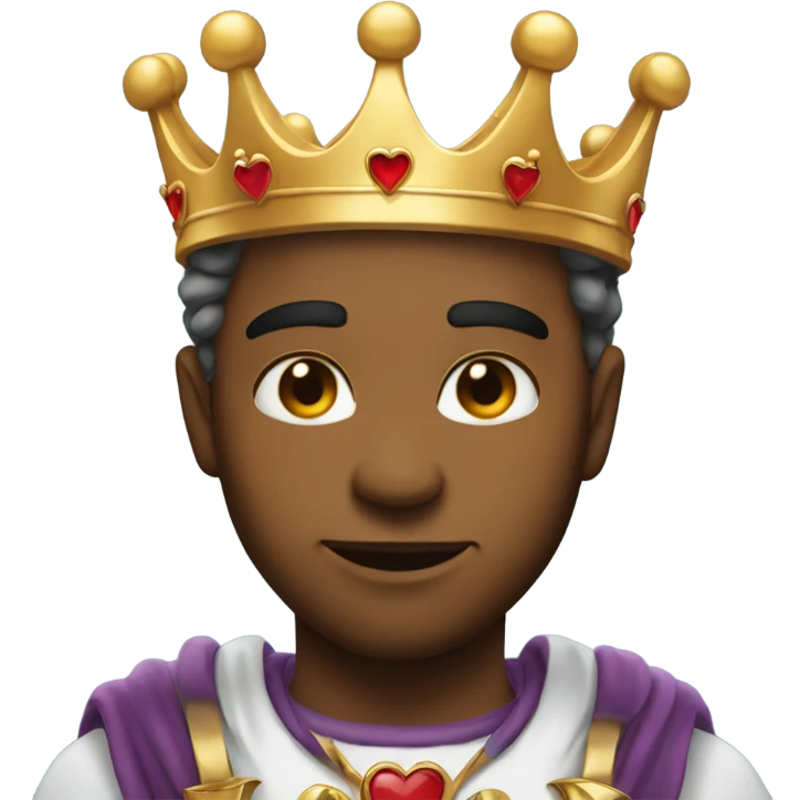 ❤️‍🔥wearing👑 no person just heart and crown  emoji