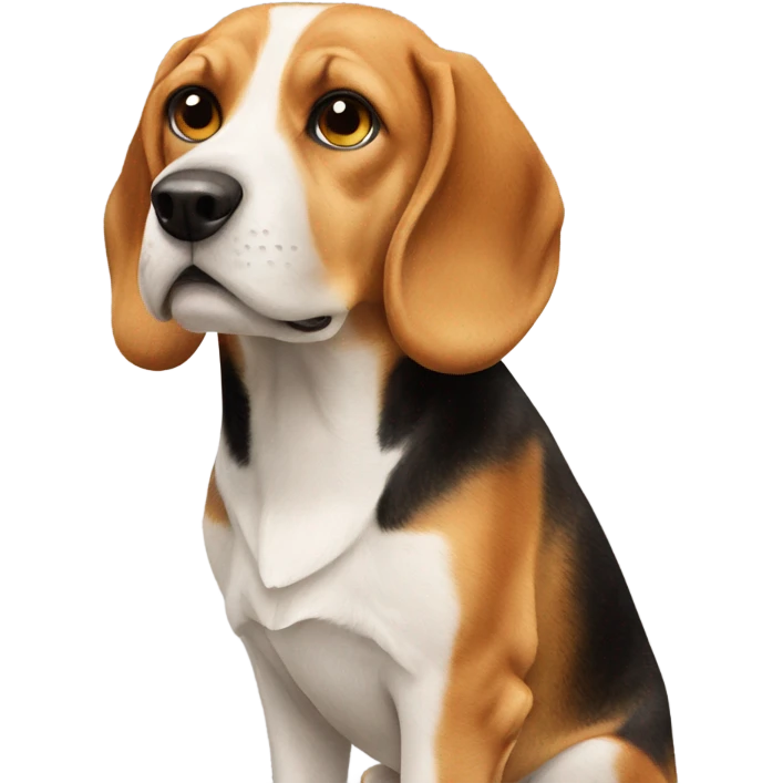 Beagle on bread emoji