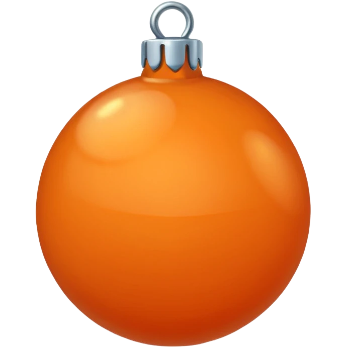 orange christmas ball emoji