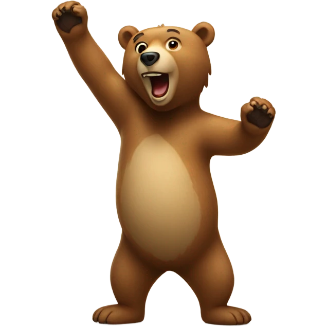 Dancing bear emoji