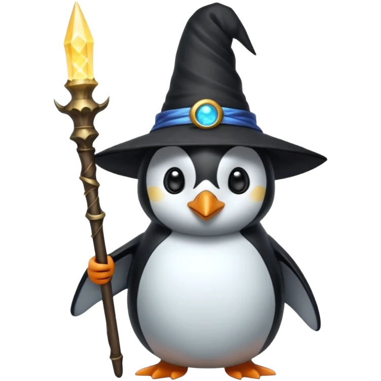 Penguin Wizard emoji