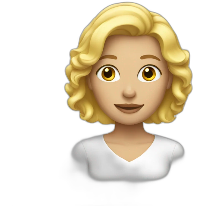 Blond woman emoji