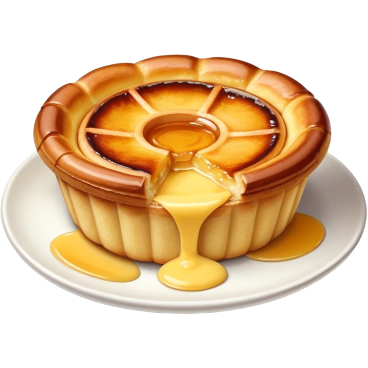 A portuguese pastel de nata  emoji