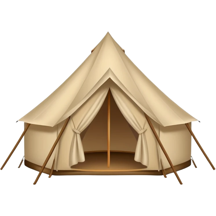 glamping tent emoji