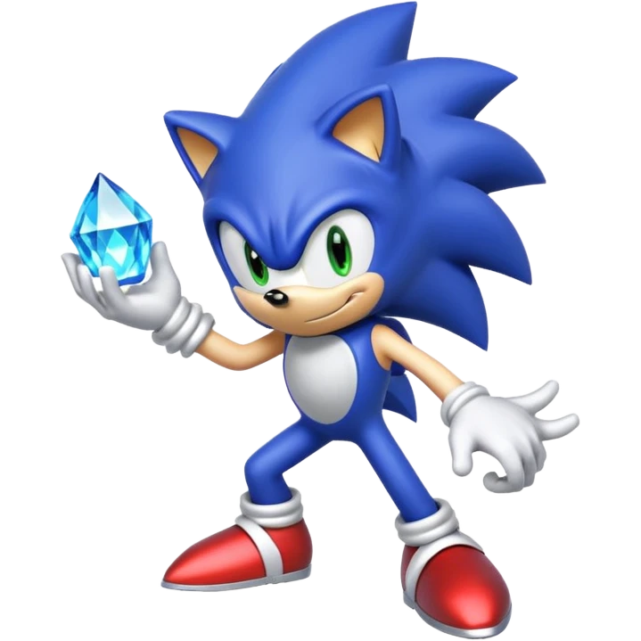 I want Sonic the hedgehog with chaos emeralds with the aura super sayian emoji