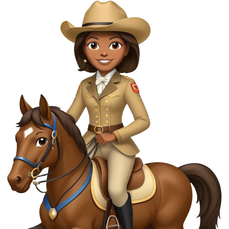 michelle obama riding a horse emoji