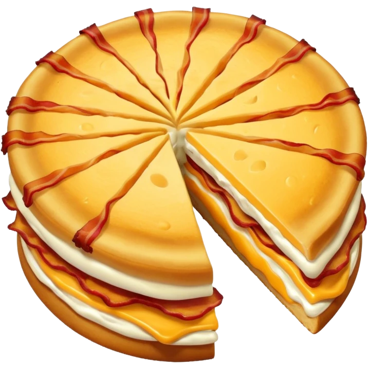 Bacon, cheese and ranch fried  emoji