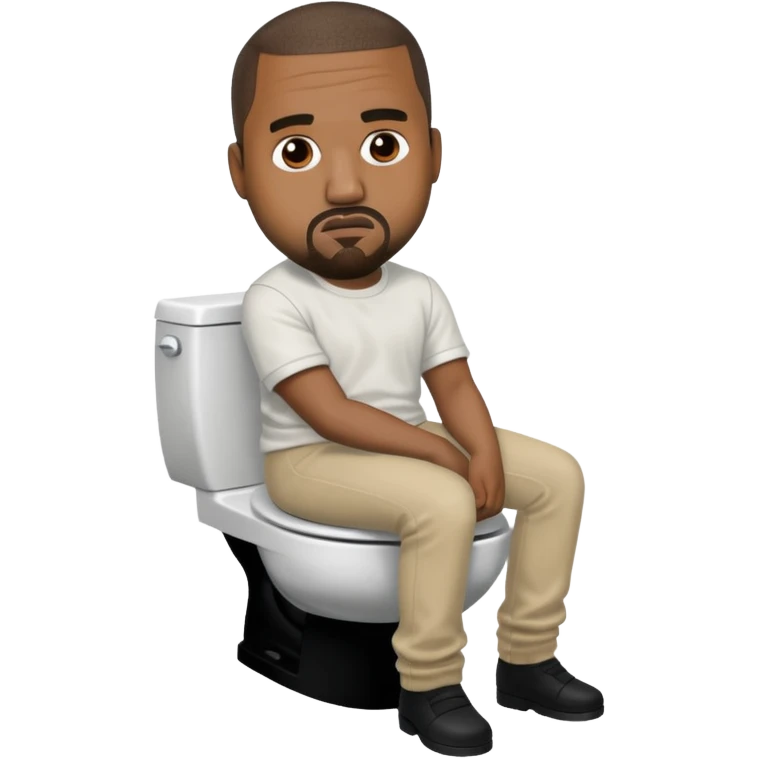 Kanye on toilet emoji