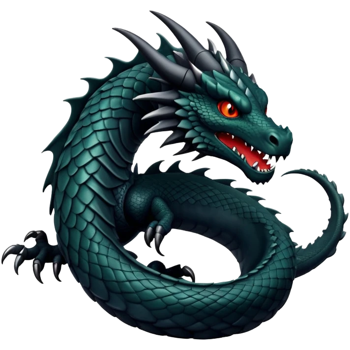 Black dragon emoji