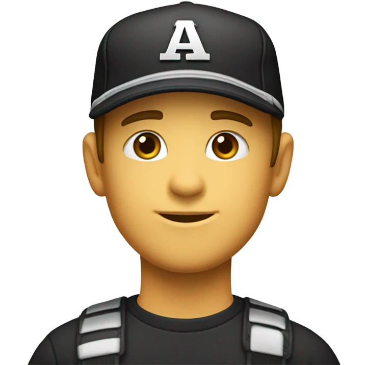 a horizontal line with the name "cap" o  emoji