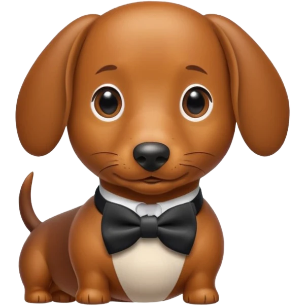 Aesthetic wiener dog emoji