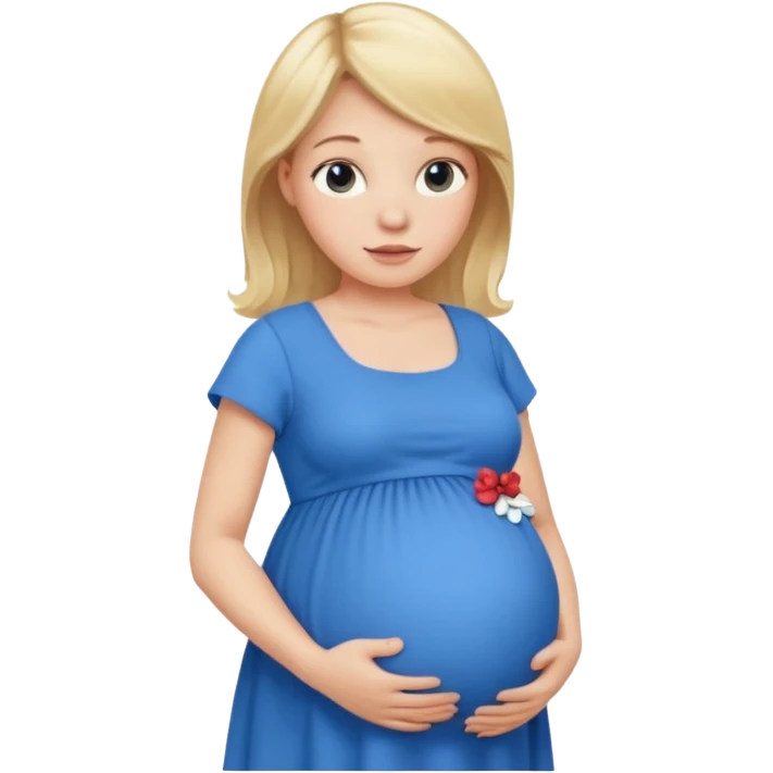 pregnant white woman with blonde hair emoji