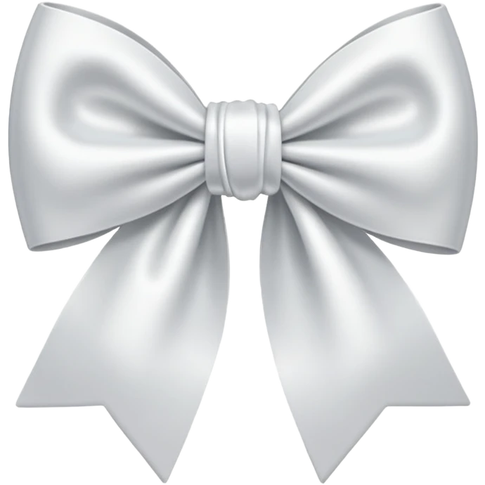 White bow emoji