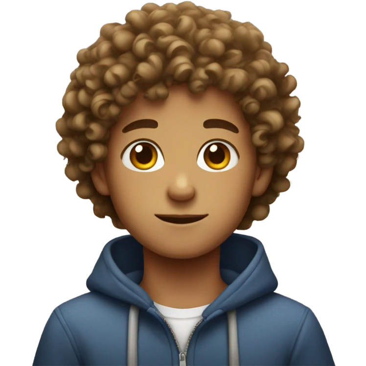 curly haired boy  emoji