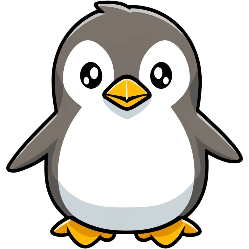 An angry penguin emoji