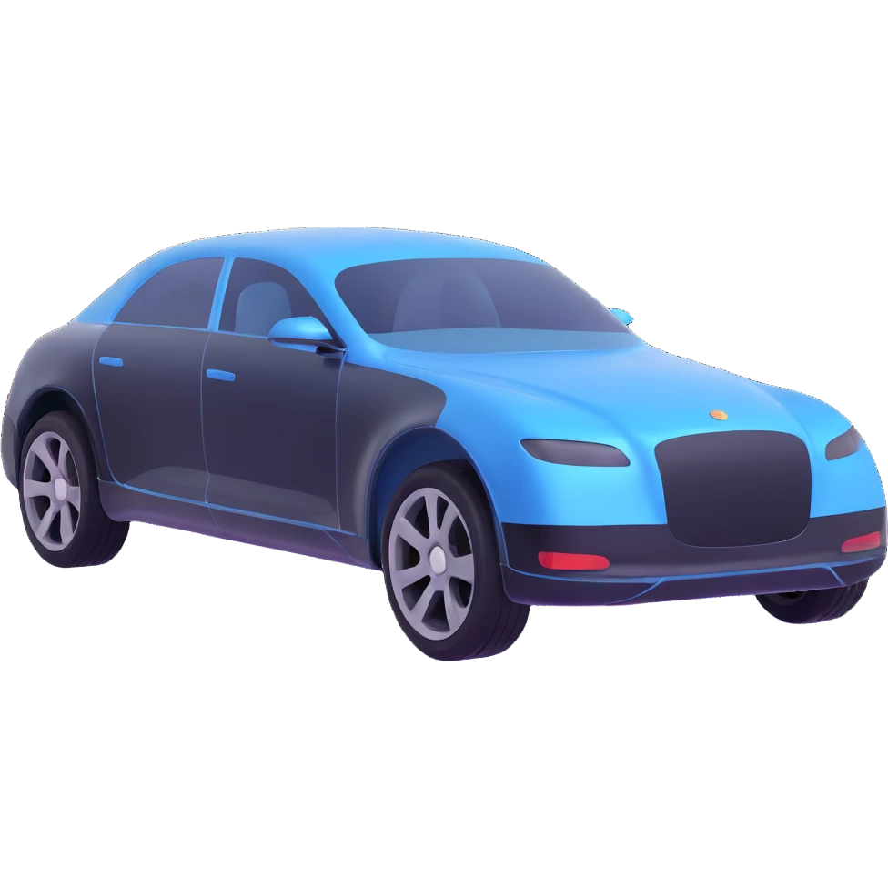 elegant and premium car covered with a transparent protective film, smooth and sophisticated lines emoji
