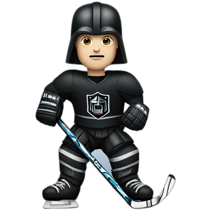Darth Vader ice hockey player emoji
