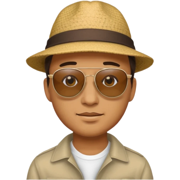 man with hat and sunglasses emoji