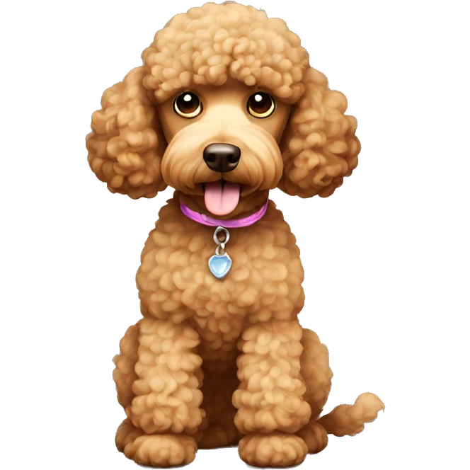Light brown poodle  emoji