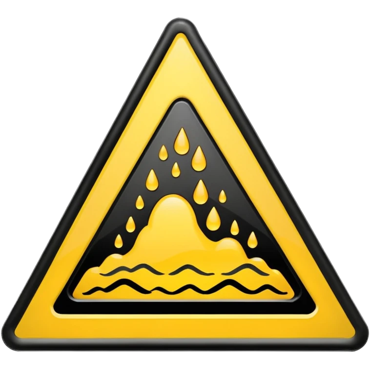 slippery surface sign emoji